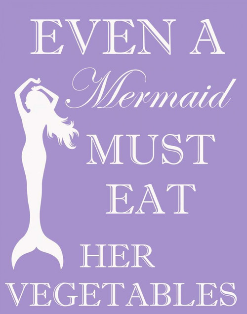 MERMAID MUST EAT Poster Print by Taylor Greene - Item # VARPDXTGRC136C