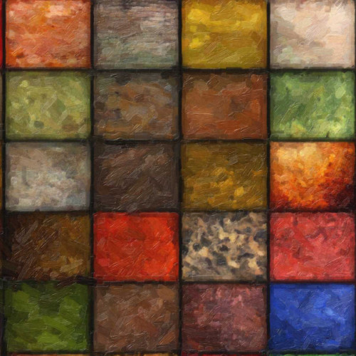 Blocks Study 2 Poster Print by Taylor Greene - Item # VARPDXTGSQ005B