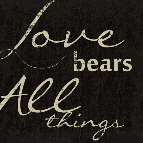 LOVE BEARS ALL Poster Print by Taylor Greene - Item # VARPDXTGSQ073A
