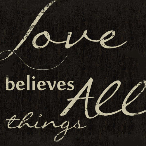 LOVE BELEIVES ALL Poster Print by Taylor Greene - Item # VARPDXTGSQ073B