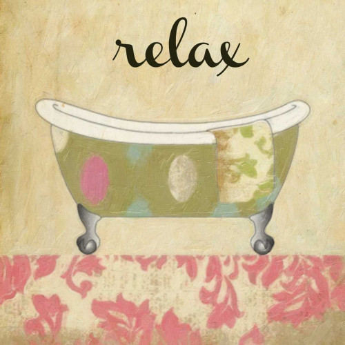 Relax Tub Poster Print by Taylor Greene