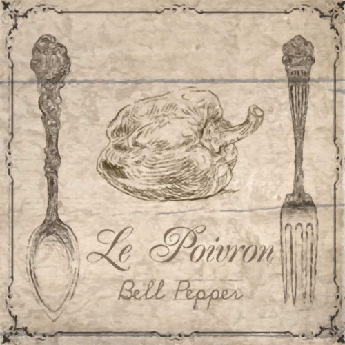 VINTAGE BELL PEPPER Poster Print by Taylor Greene - Item # VARPDXTGSQ262A1