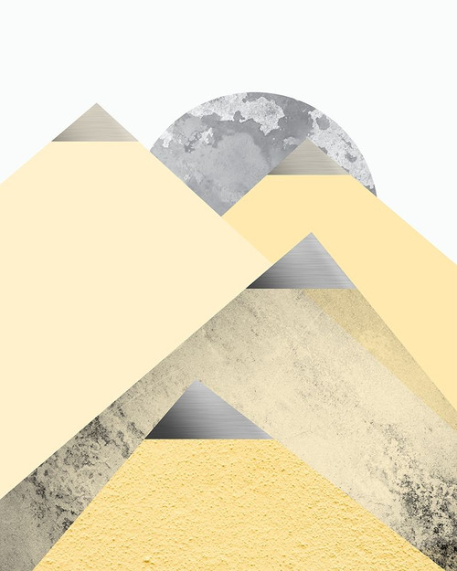 Yellow and Grey Mountains 2 Poster Print by Urban Epiphany Urban Epiphany - Item # VARPDXUERC008B
