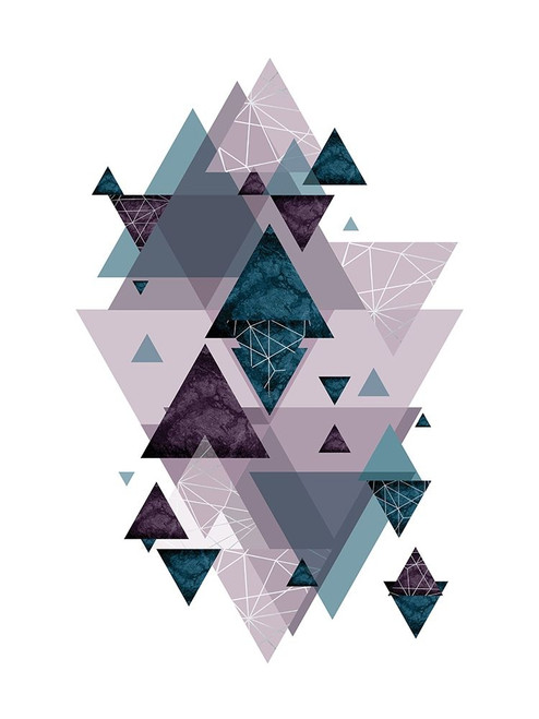 Geo Triangles SoftLuxe Poster Print by Urban Epiphany Urban Epiphany - Item # VARPDXUERC020C