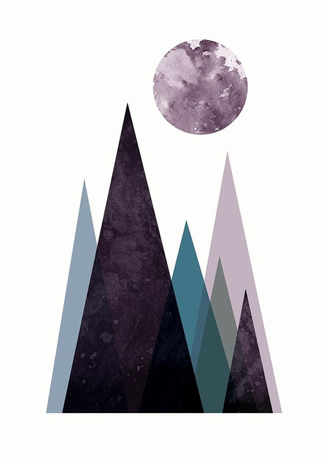 Scandi Mountains Blue 2 Poster Print by Urban Epiphany Urban Epiphany - Item # VARPDXUERC021B