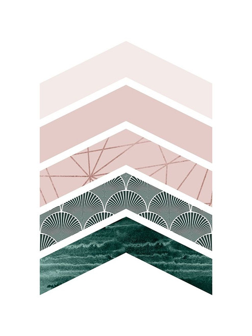 Evergreen Blush Geo 1 Poster Print by Urban Epiphany Urban Epiphany - Item # VARPDXUERC040A