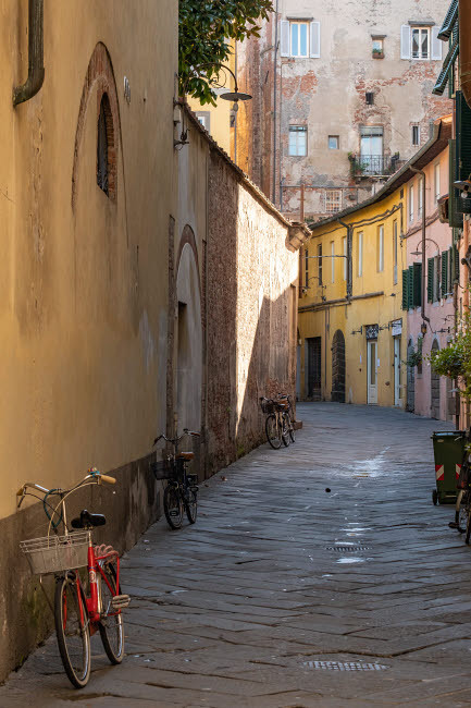 Italy, Lucca Alleyway Poster Print by George Theodore (18 x 24) # EU16GTH0022