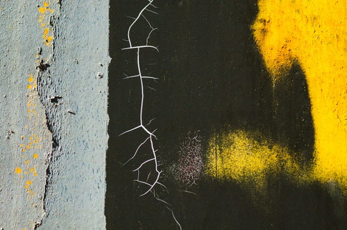 Details of rust and paint on metal Poster Print by Zandria Muench Beraldo (24 x 18) # AB01ZMU0066