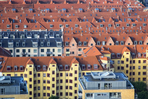 Overlooking the rooftops of Copenhagen Poster Print by Mallorie Ostrowitz - Item # VARPDDEU07MOS0010