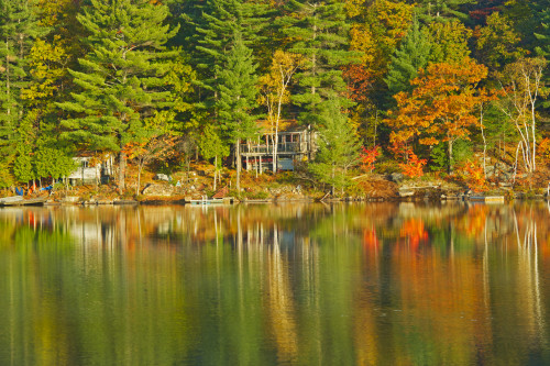 Canada, Ontario, Dorset. Lake of Bays in autumn. Poster Print by Jaynes Gallery - Item # VARPDDCN08BJY0308