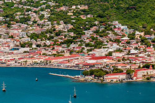 Charlotte Amalie, St Thomas, US Virgin Islands Poster Print by Michael DeFreitas (24 x 18) # CA37MDE0055