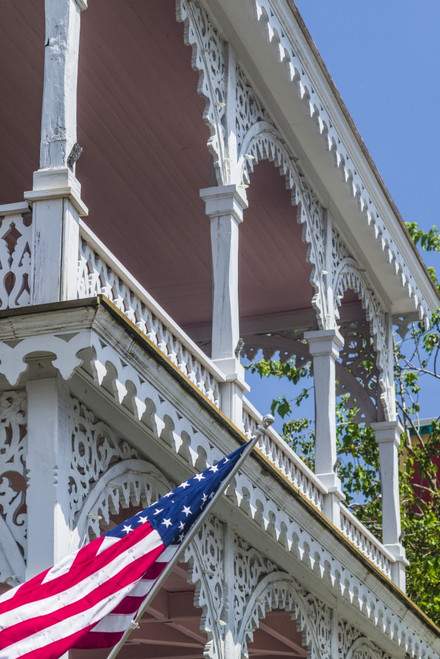 USA, New Jersey, Cape May. Victorian house detail. Poster Print by Walter Bibikow - Item # VARPDDUS31WBI0269