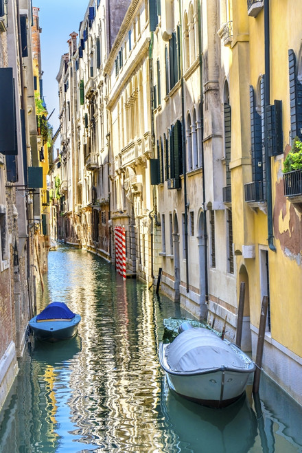 Colorful buildings and poles reflection, Venice, Italy Poster Print by William Perry - Item # VARPDDEU16WPE0363