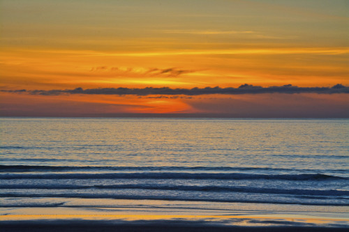 Sunset, ocean, Heceta Beach, Oregon Coast, Oregon, USA. Poster Print by Michel Hersen - Item # VARPDDUS38MHE1138