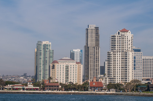 San Diego skyline and harbor, San Diego, California. Poster Print by Michael DeFreitas - Item # VARPDDUS05MDE0376