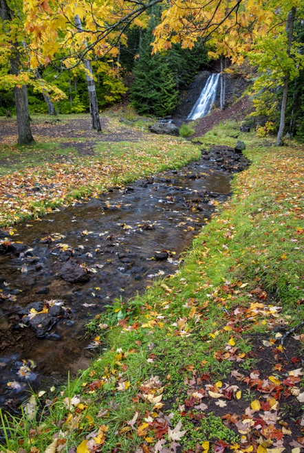 Haven Falls in autumn in the Upper Peninsula of Michigan, USA Poster Print by Chuck Haney - Item # VARPDDUS23CHA0311