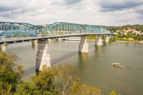 Tennessee. Chattanooga, Appalachia, Tennessee River Basin view Poster Print by Alison Jones - Item # VARPDDUS43AJN0016