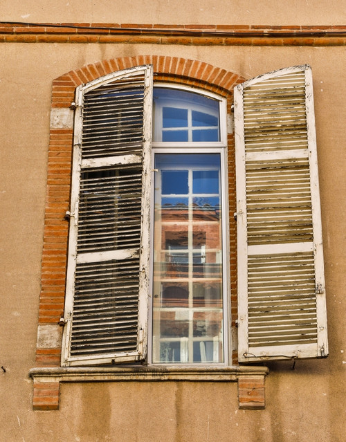 France, Toulouse. Window and shutters in the streets of Toulouse Poster Print by Hollice Looney - Item # VARPDDEU09HLL0214 France, Toulouse. Window and shutters in the streets of Toulouse Poster Print by Hollice Looney - Item # VARPDDEU09HLL0214