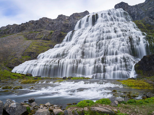 Dynjandi waterfall, an icon of the Westfjords in northwest Iceland Poster Print by Martin Zwick (24 x 18) # EU14MZW1862