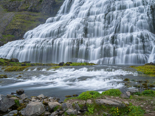 Dynjandi waterfall, an icon of the Westfjords in northwest Iceland Poster Print by Martin Zwick (24 x 18) # EU14MZW1866