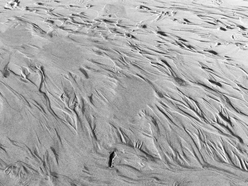 USA, Oregon, Manzanita. Black and white of beach sand patterns.  Poster Print by Jaynes Gallery - Item # VARPDDUS38BJY1258
