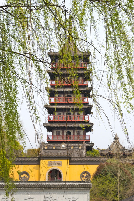 Haogu Pagoda Temple on the South Lake, Jiaxing, Zhejiang Province, China Poster Print by Keren Su - Item # VARPDDAS07KSU2178