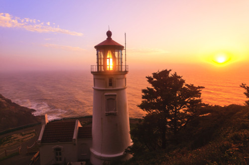 Heceta Head Lighthouse, Devil's Elbow State Park, Oregon Coast Poster Print by Stuart Westmorland - Item # VARPDDUS38SWR0362