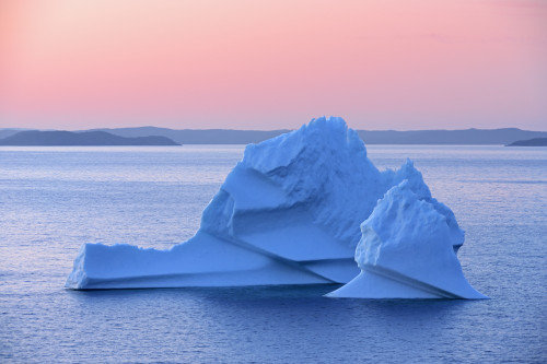 Canada, Newfoundland, Eastport. Iceberg in Bonavista Bay at sunset. Poster Print by Jaynes Gallery - Item # VARPDDCN05BJY0007