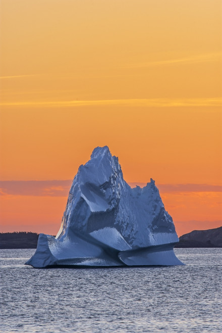 Canada, Newfoundland, Eastport. Iceberg in Bonavista Bay at sunset. Poster Print by Jaynes Gallery - Item # VARPDDCN05BJY0062