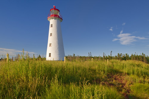 Canada, Prince Edward Island, Point Prim. Landscape with lighthouse. Poster Print by Jaynes Gallery - Item # VARPDDCN09BJY0080