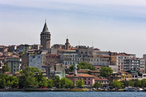 Galata Tower and houses along the waterfront. Golden Horn, Istanbul, Turkey. Poster Print by Keren Su - Item # VARPDDAS37KSU0048 Galata Tower and houses along the waterfront. Golden Horn, Istanbul, Turkey. Poster Print by Keren Su - Item # VARPDDAS37KSU0048