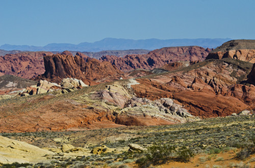 USA, Nevada. Valley of Fire State Park, Mouse's Tank Road looking north Poster Print by Bernard Friel - Item # VARPDDUS29BFR0277