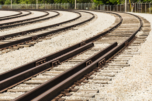 Nebraska, North Omaha, Nebraska Ash Railroad tracks for transporting coal residue Poster Print by Alison Jones - Item # VARPDDUS28AJN0019