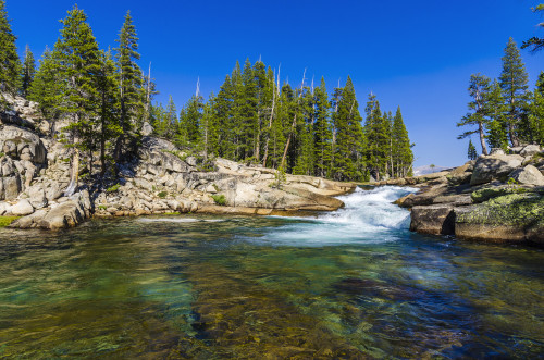 Cascade on the Tuolumne River, Tuolumne Meadows, Yosemite National Park, California, USA. Poster Print by Russ Bishop - Item # VARPDDUS05RBS1304