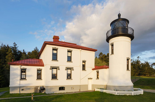 Admiralty Head Lighthouse, Fort Casey State Park on Whidbey Island, Washington State Poster Print by Alan Majchrowicz (24 x 18) # US48AMA0100