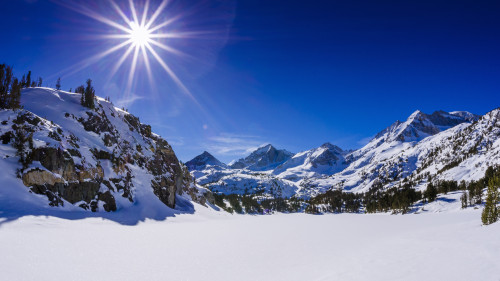 Long Lake and Sierra Peaks, John Muir Wilderness, Sierra Nevada Mountains, California, USA Poster Print by Russ Bishop - Item # VARPDDUS05RBS1065