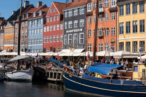 Denmark, Copenhagen, Nyhavn district in city center Colorful 17th and 18th century buildings, boats and canal Poster Print by Alan Klehr (24 x 18) # EU07AKL0008 Denmark, Copenhagen, Nyhavn district in city center Colorful 17th and 18th century buildings, boats and canal Poster Print by Alan Klehr (24 x 18) # EU07AKL0008