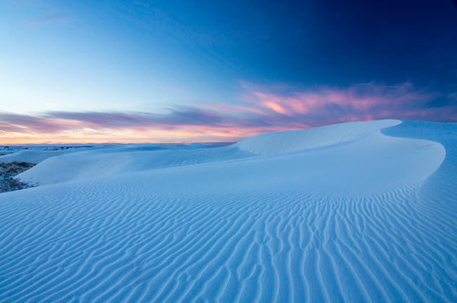 USA, New Mexico, White Sands National Park Sand dunes at sunrise Credit as: Cathy & Gordon Illg / Jaynes Gallery Poster Print by Jaynes Gallery # US32BJY0492