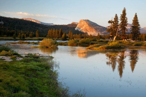USA, California, Yosemite National Park Lembert Dome and Tuolumne River landscape Credit as: Dennis Flaherty / Jaynes Gallery Poster Print by Jaynes Gallery (24 x 18) # US05BJY1416