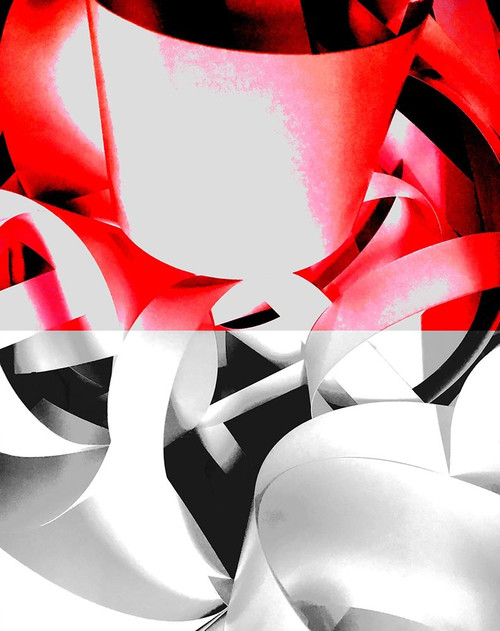 Intertwined: Red Divide Poster Print by William Tenoever # WJTABS00111