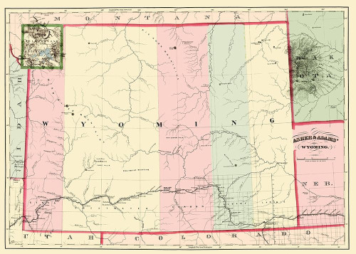 Wyoming - Asher  1874 Poster Print by Asher Asher # WYZZ0010