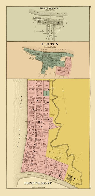 West Columbia Clifton Point Pleasant West Virginia Poster Print by Hayes Hayes # WVWE0001