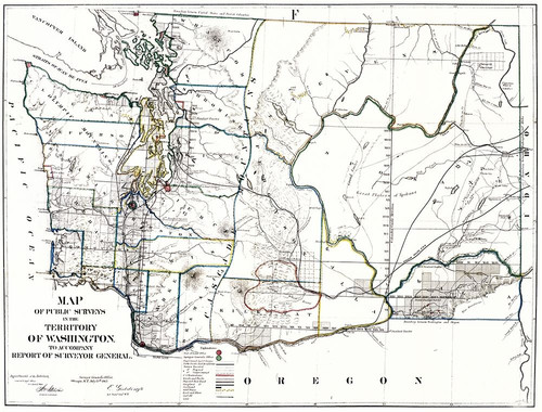 Washington Territory of Public Survey Poster Print by Giddings Giddings # WAZZ0009