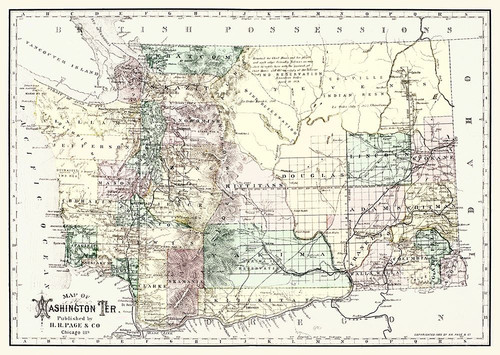 Washington Territory - Page 1883 Poster Print by Page Page # WAZZ0008