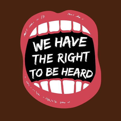 Hear Our Rights BLM Poster Print by Victoria Brown # VBSQ109A