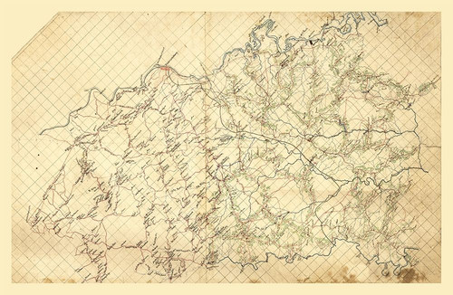 Spotsylvania County Virginia - 1860 Poster Print by Unknown Unknown # VASP0003