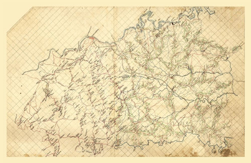 Spotsylvania County Virginia - 1860 Poster Print by Unknown Unknown # VASP0003