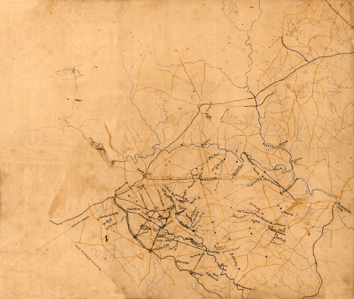 Culpepper County Virginia - 1864 Poster Print by Unknown Unknown # VACU0003
