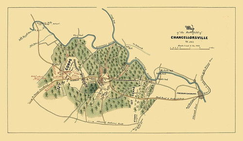 Chancellorsville Virginia - 1863 Poster Print by Unknown Unknown # VACH0007
