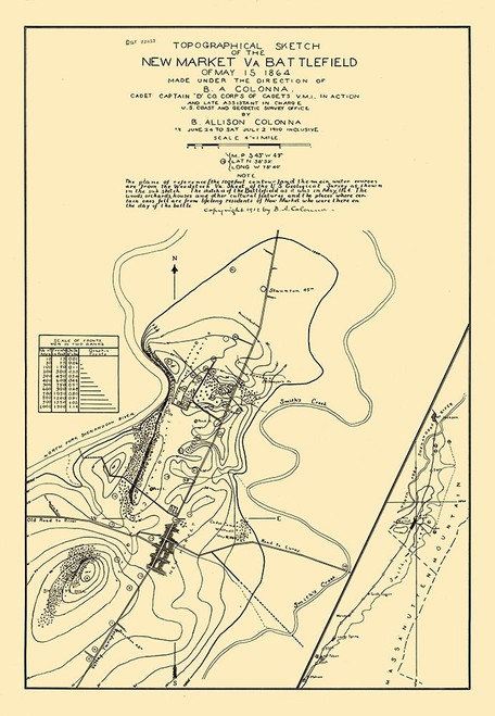 New Market Virginia - Colonna 1864 Poster Print by Colonna Colonna # VANE0002